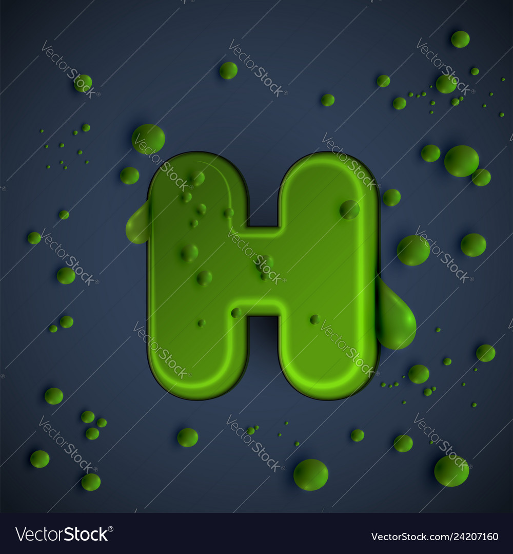 Green slime font Royalty Free Vector Image - VectorStock