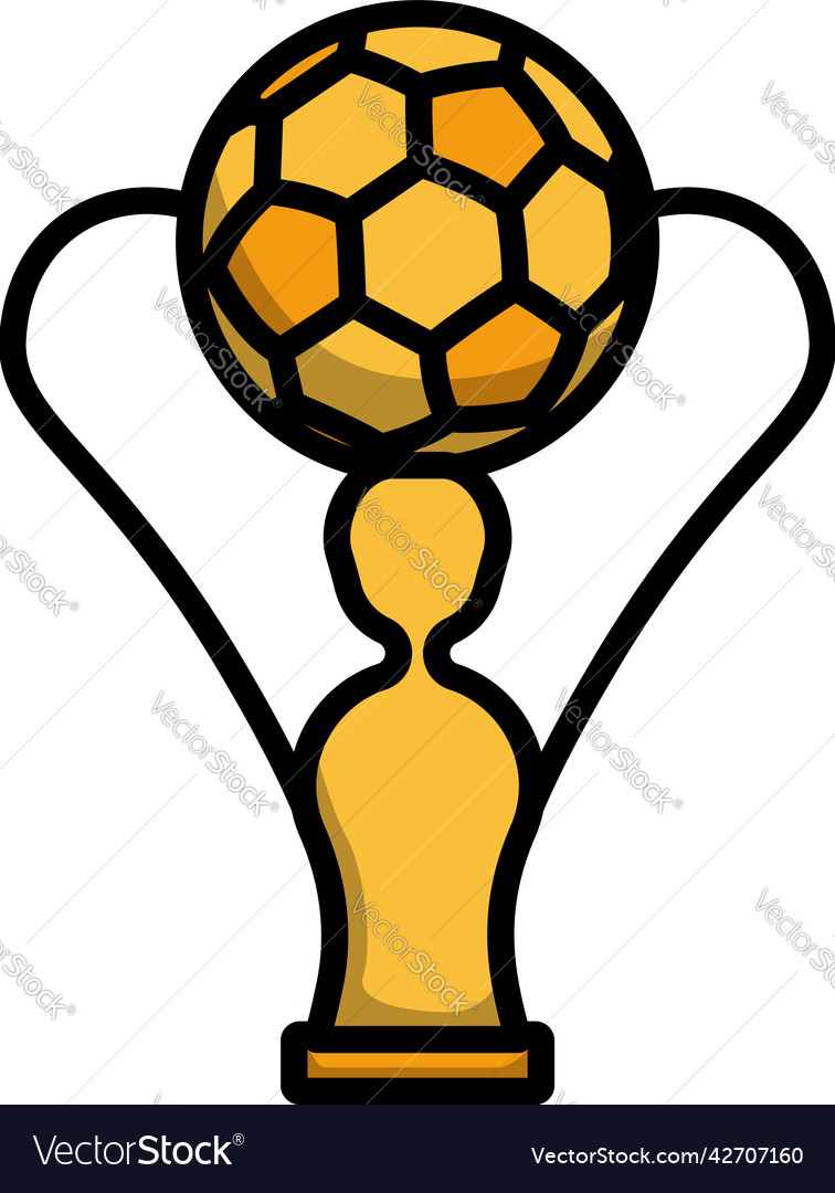 Icon of football cup Royalty Free Vector Image