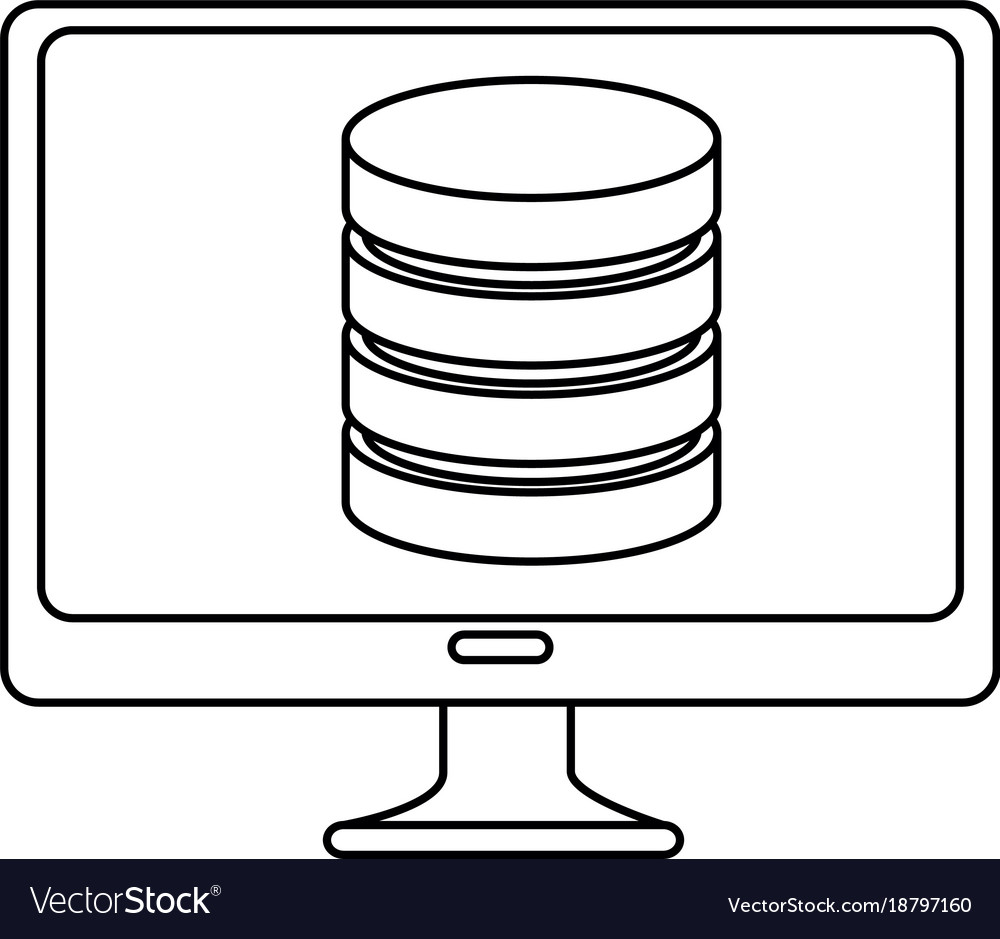 Monitor computer with data disk