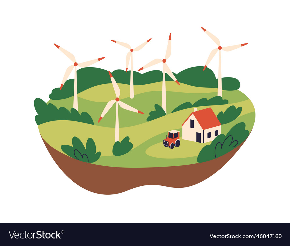 Windmühlen Turbinen elektrische Generatoren