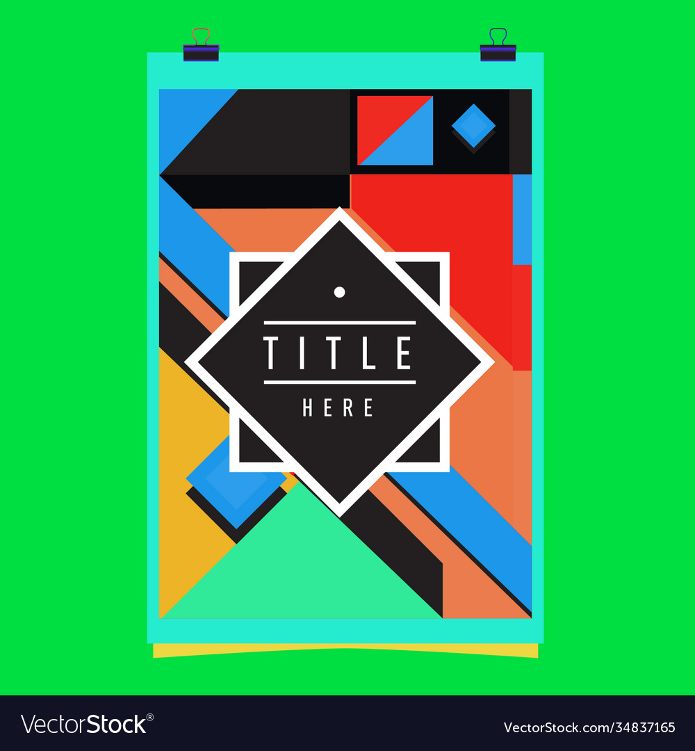 Abstract colorful geometric pattern background Vector Image Abstract colorful geometric pattern background
