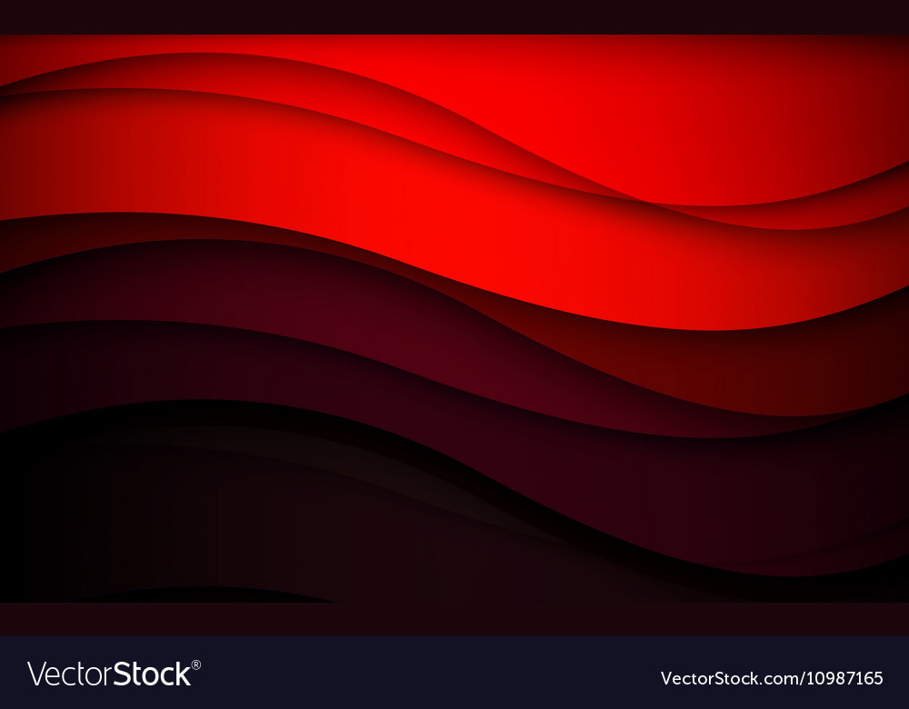 Abstract red waves - data stream concept