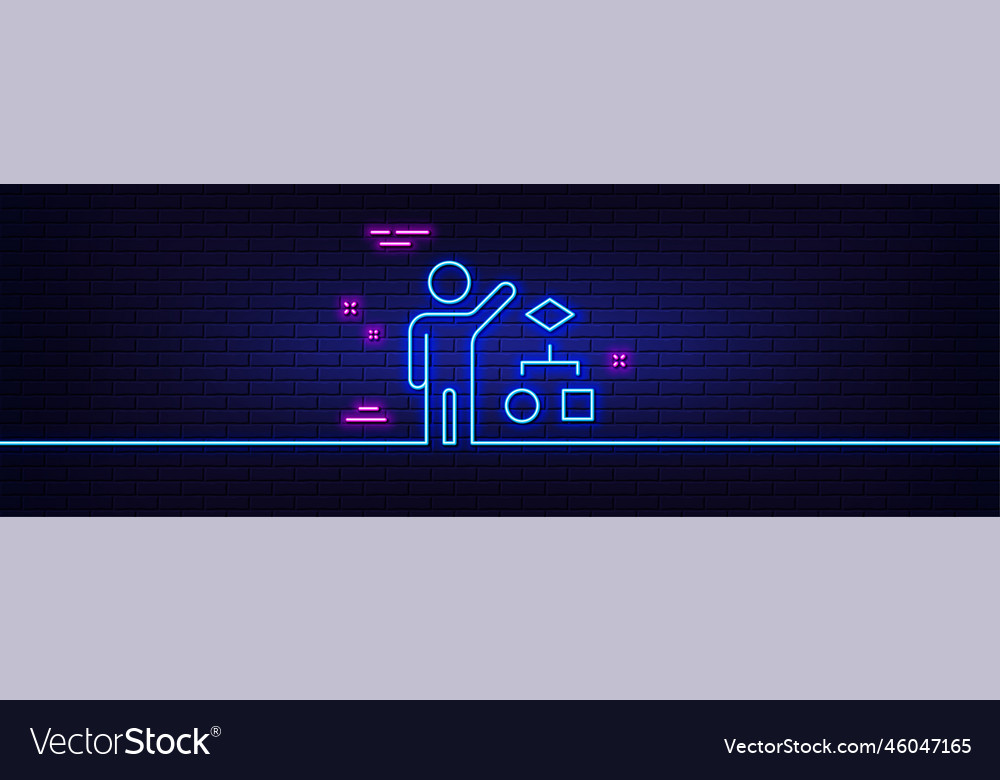 Algorithm line icon business management sign vector image Algorithm line icon business management sign