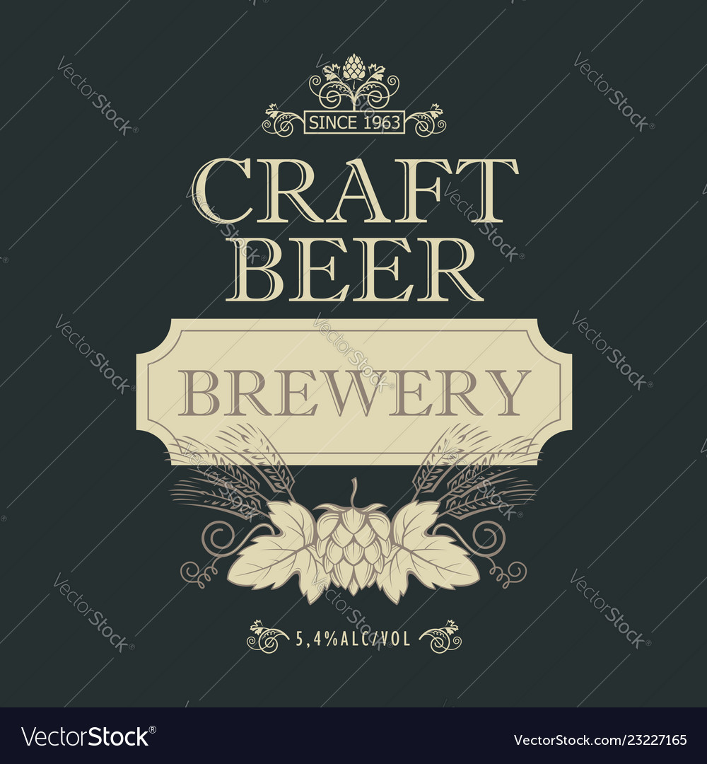 Beer label design