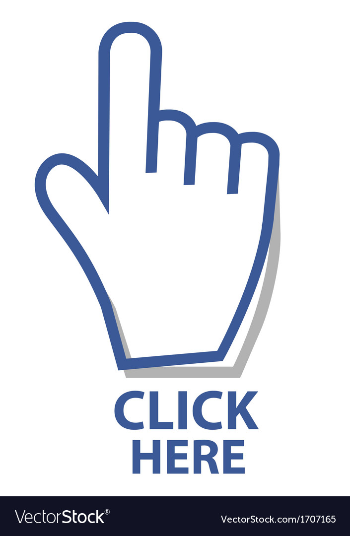 Hand Cursor Click Button
