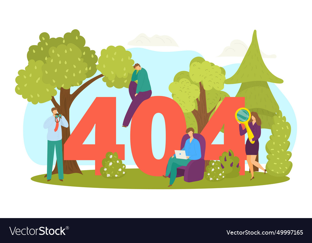 Internet problem network not found vector image Internet problem network not found