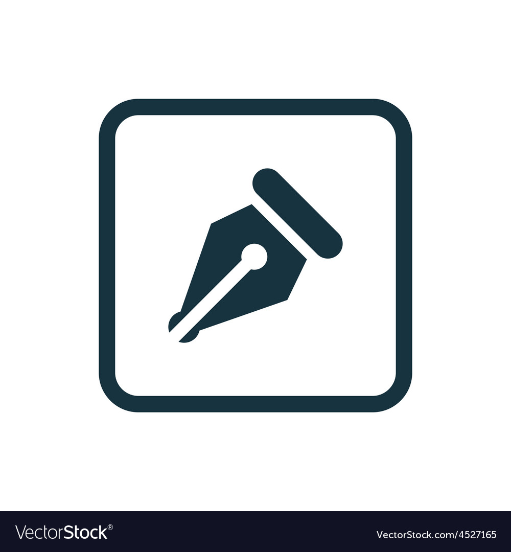 Pen icon rounded squares button