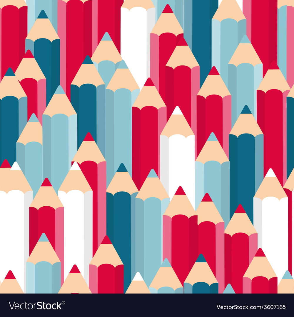 Pencils seamless pattern background