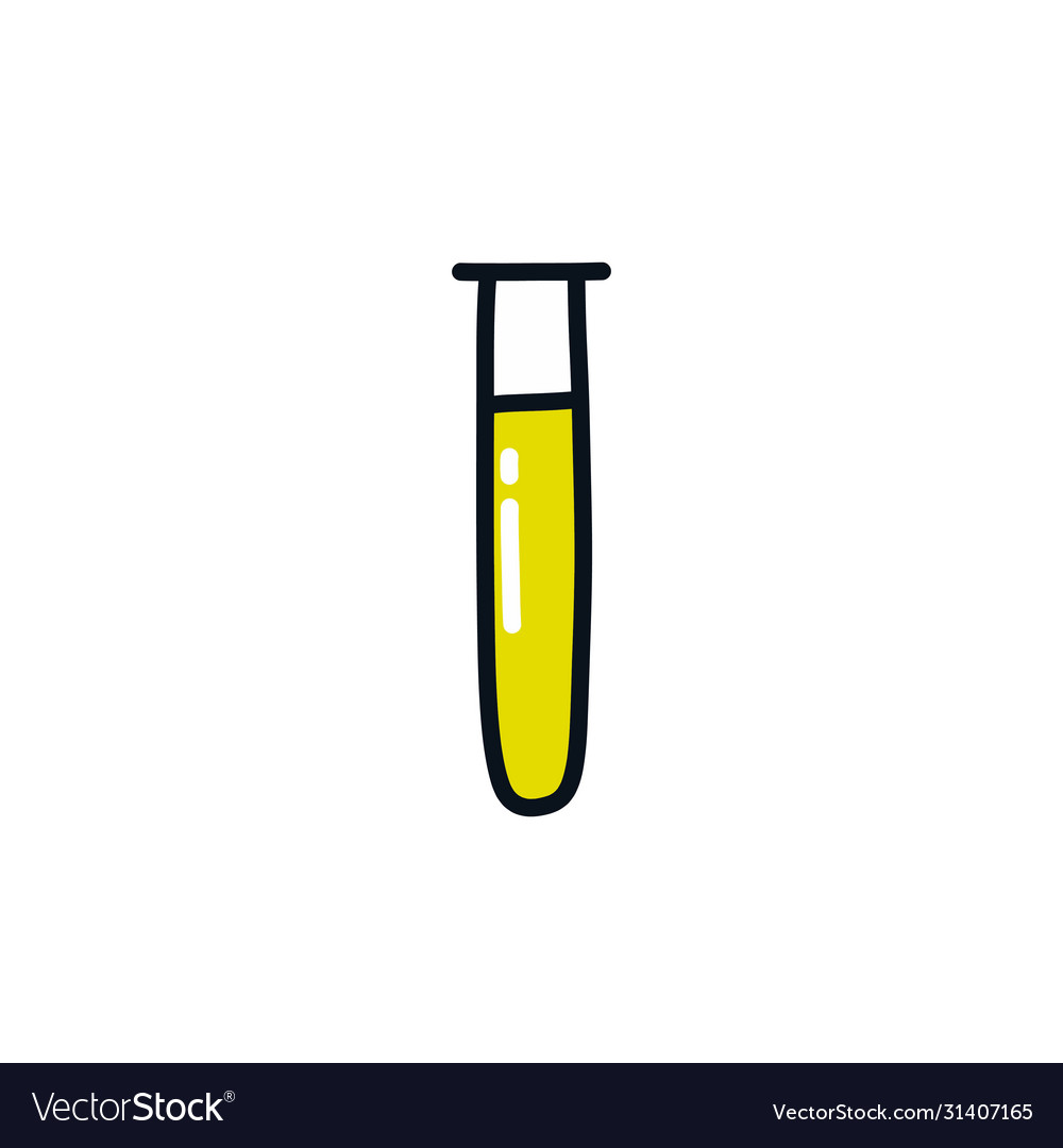 Test tube doodle icon