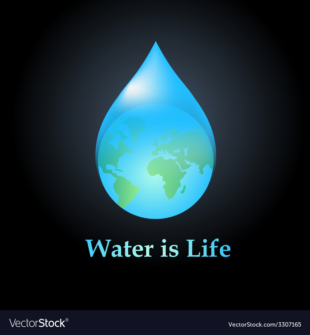 Water drop logo design template