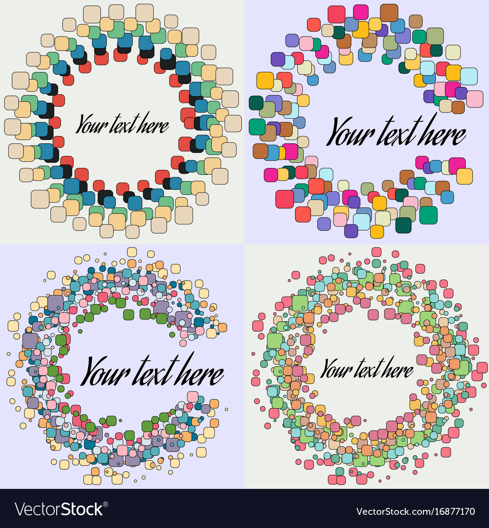 Colorful Round Bubble Pattern