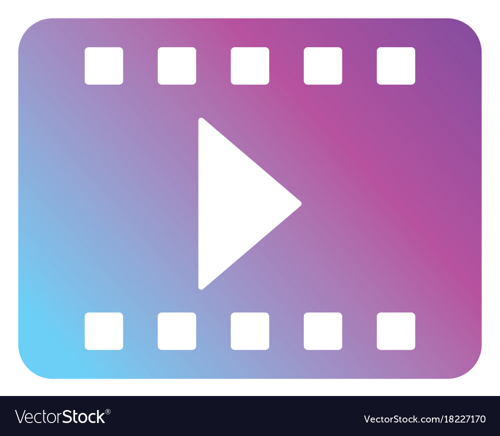 Contour reel strip to retro short film Royalty Free Vector