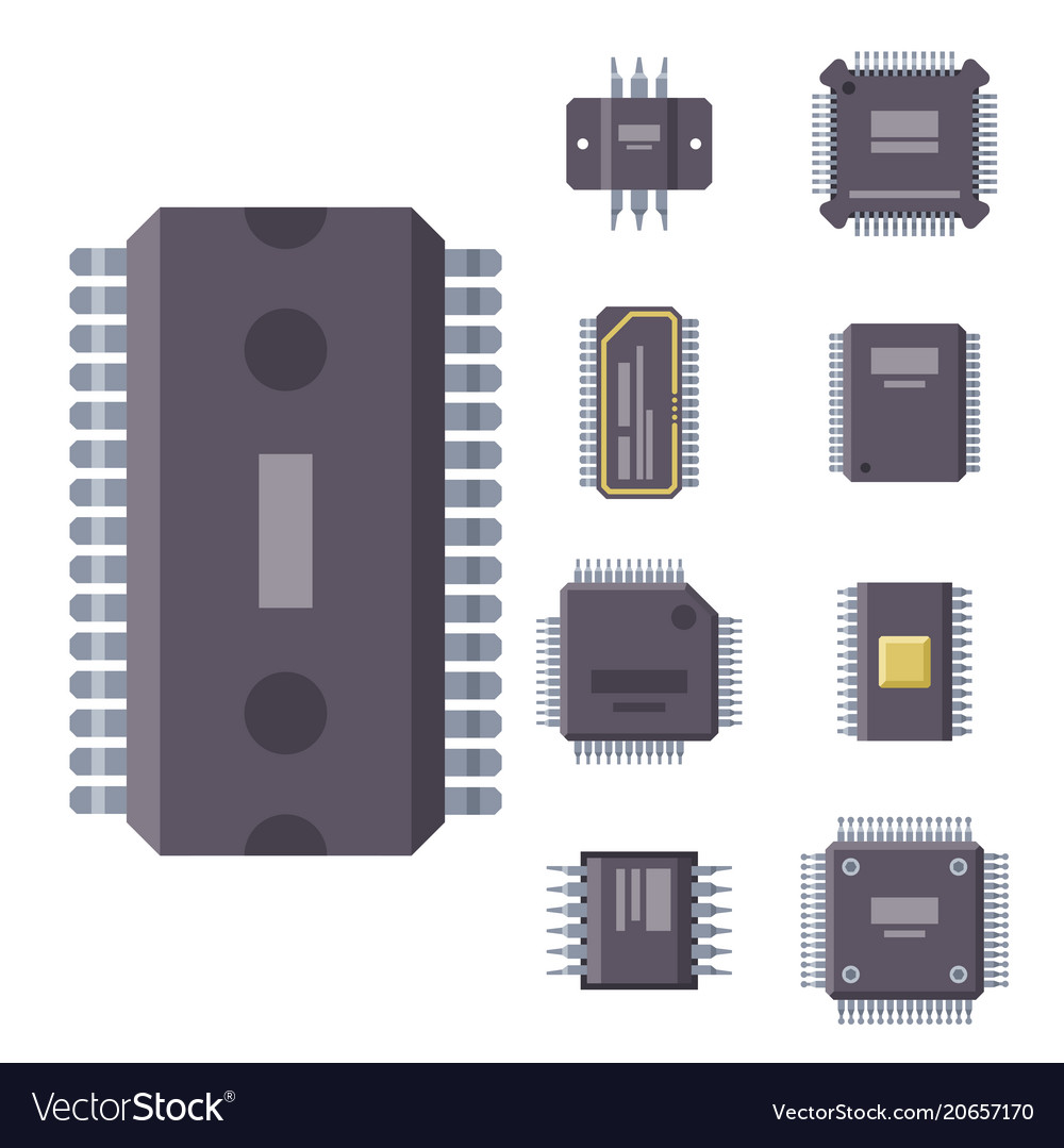 Cpu Mikroprozessoren Mikrochip vector image Cpu Mikroprozessoren Mikrochip
