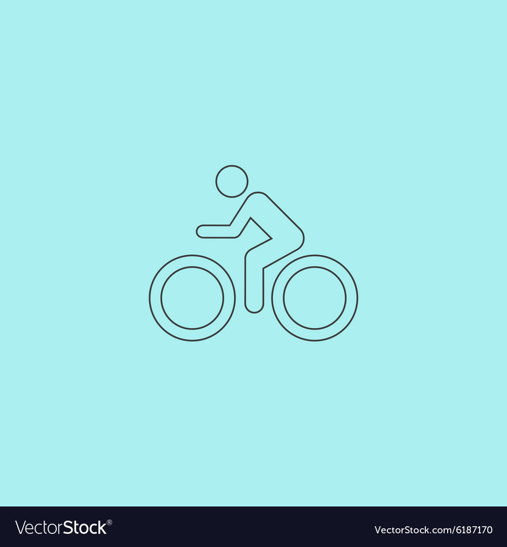 Cycling road icon