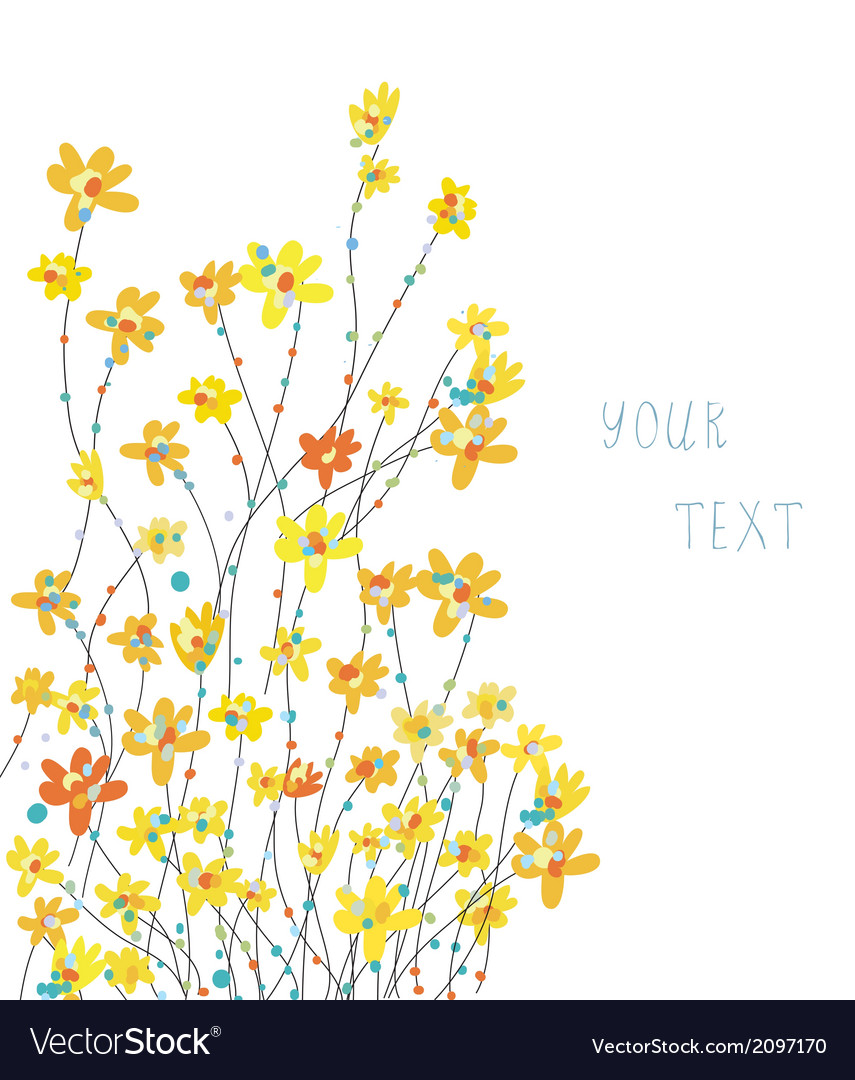 Daffodils floral graphic background