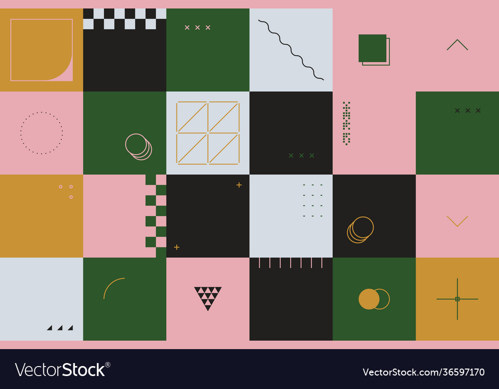 Digital design abstract pattern vector image Digital design abstract pattern