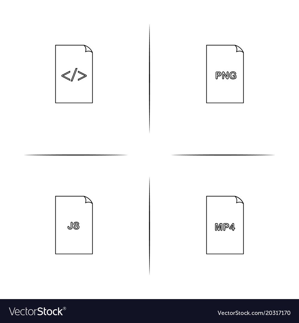Files and folders sign simple linear icon