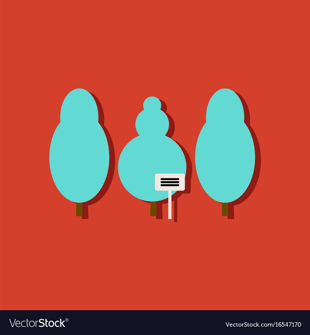 Flat icon design collection save the trees