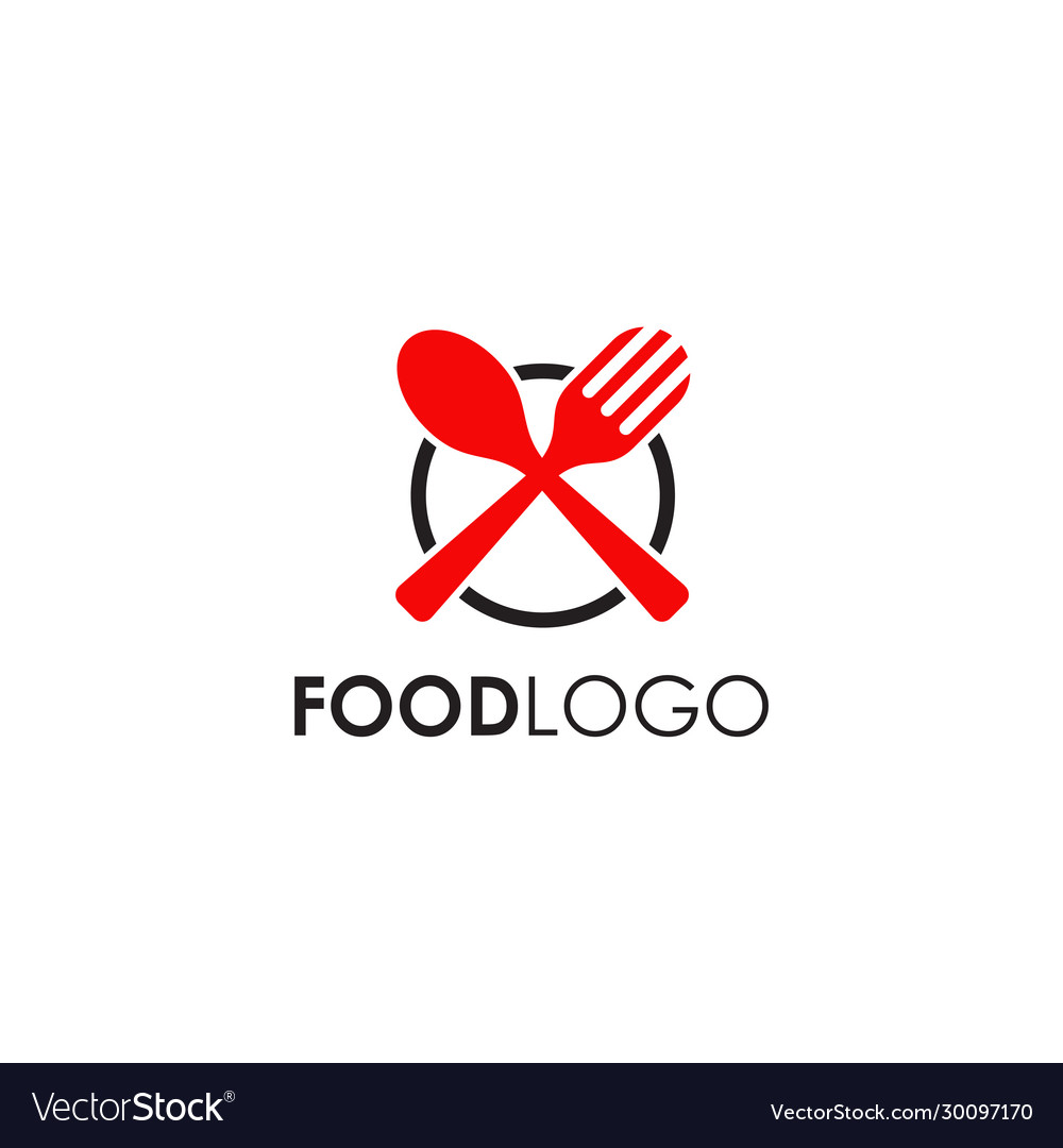 Food logo design template Royalty Free Vector Image