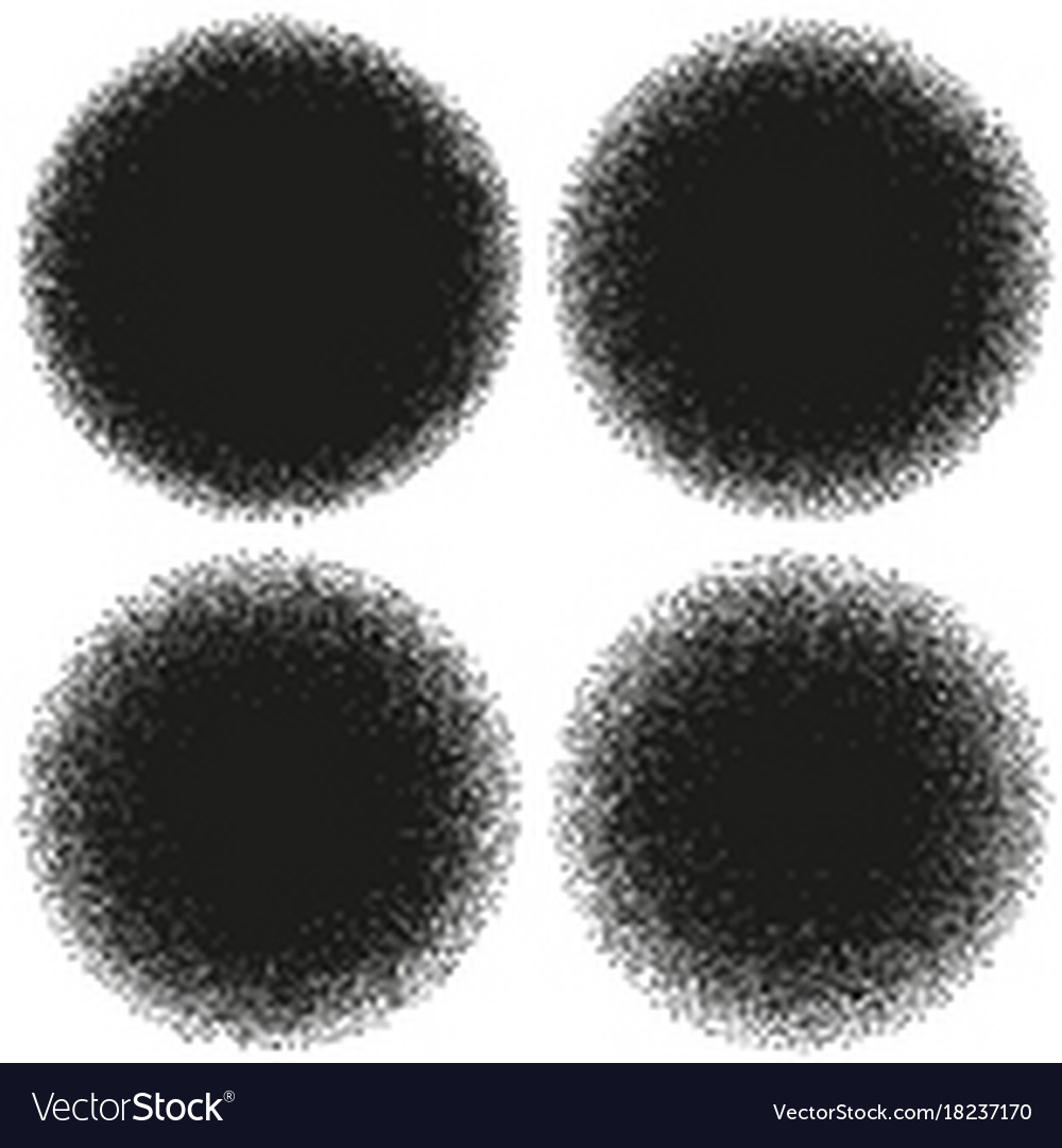 Halftone circle abstract dotwork objects eps 10