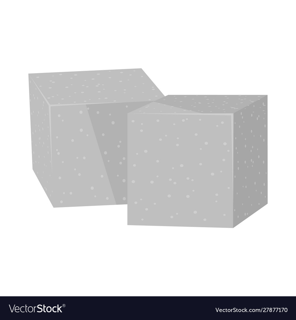Isolated object cube and sugar logo web