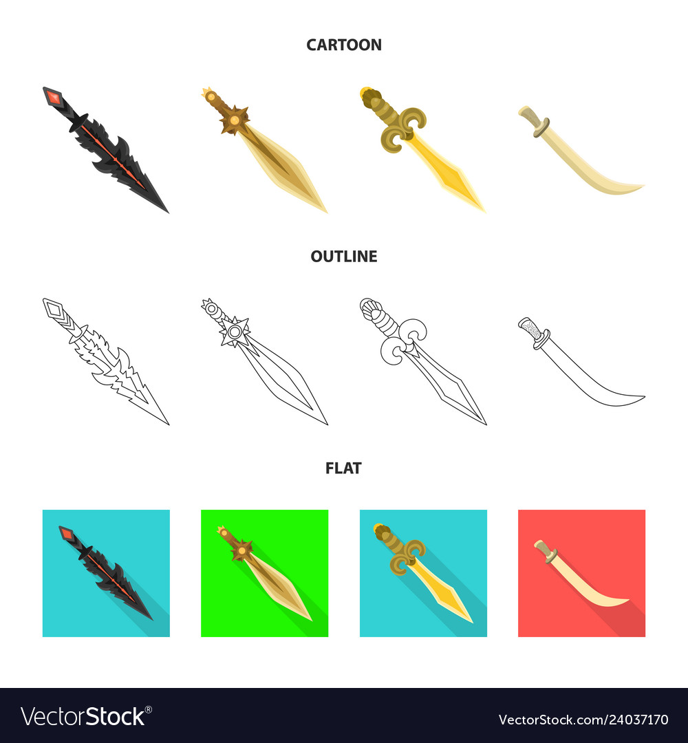 Isolated object of game and armor sign collection vector image Isolated object of game and armor sign collection