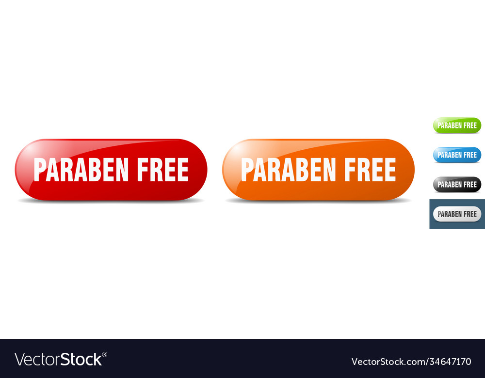 Paraben free button key sign push set