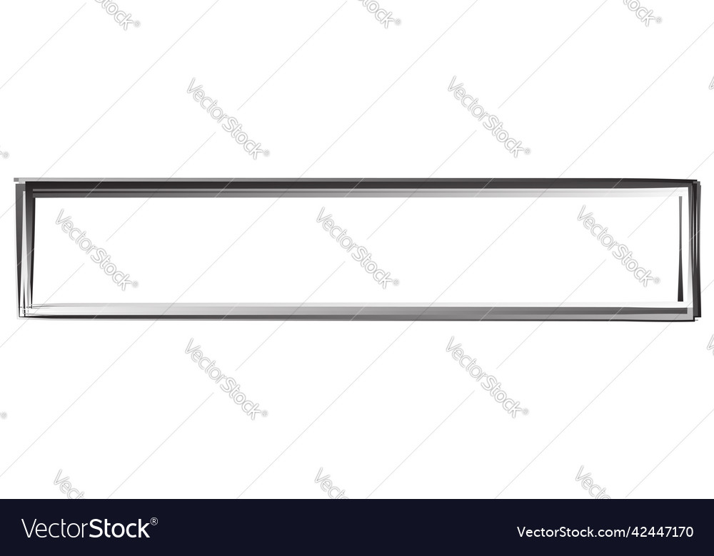 Random square contour frame border element vector image Random square contour frame border element