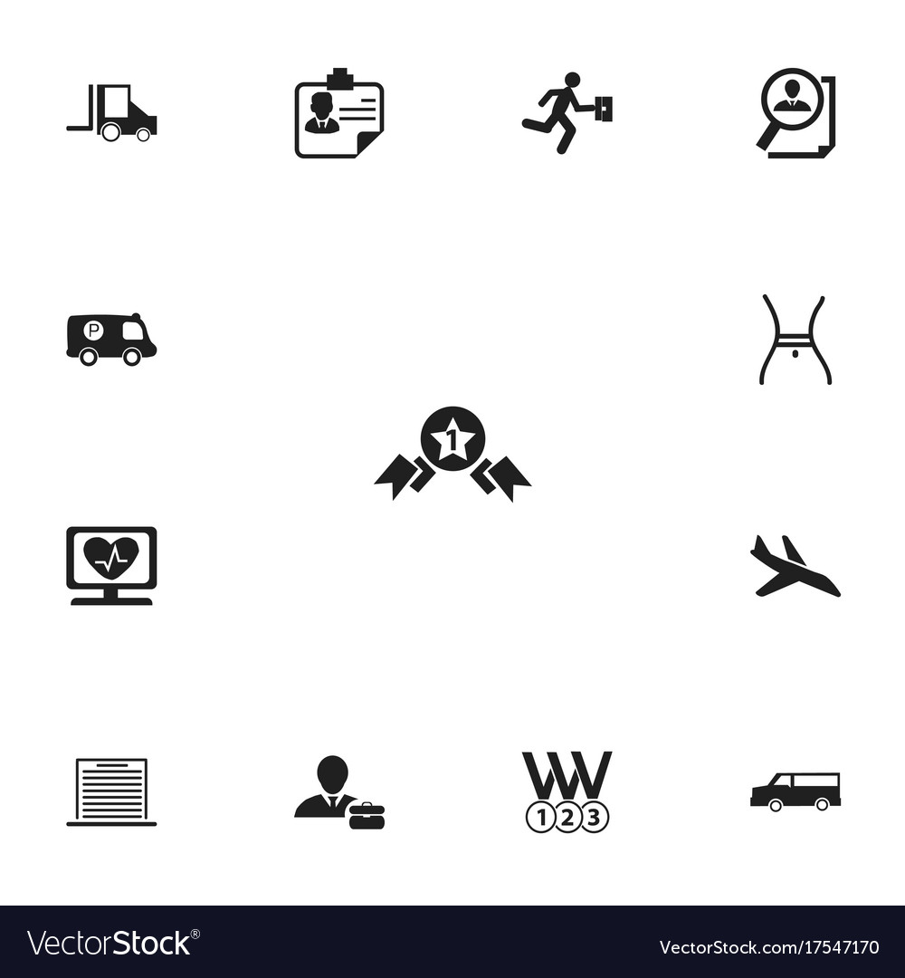 Set of 13 editable complex icons includes symbols