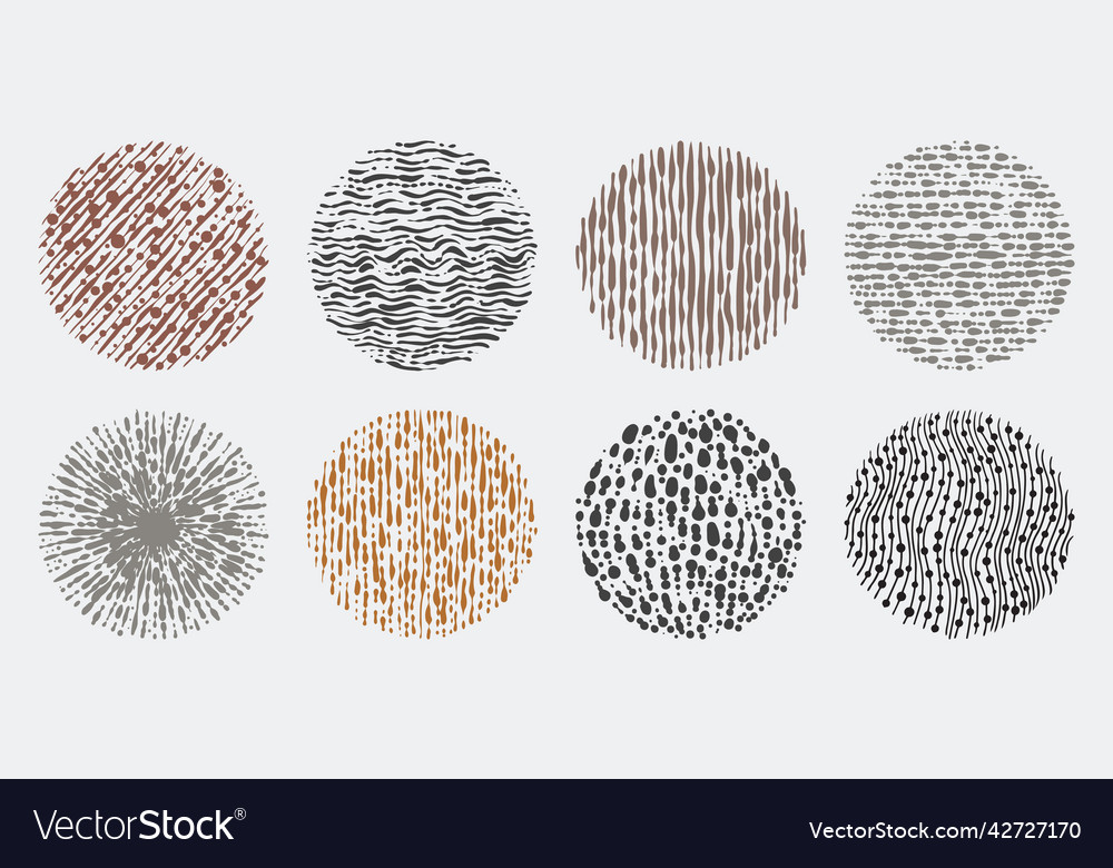 Set of hand drawn abstract lines and curves vector image Set of hand drawn abstract lines and curves