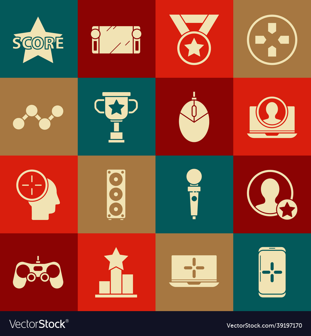 Set smartphone and playing in game premium create vector image Set smartphone and playing in game premium create