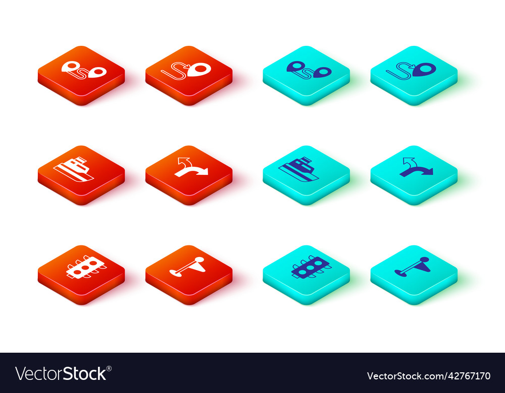 Set traffic light location marker ship line path