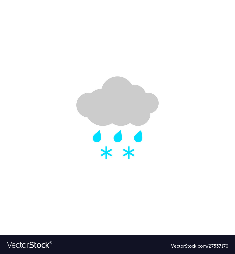 Weather icon sleet at day