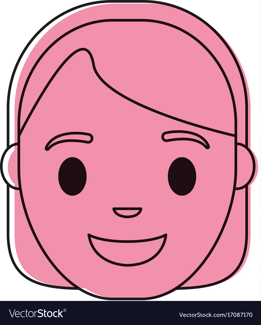 Woman face icon Royalty Free Vector Image - VectorStock