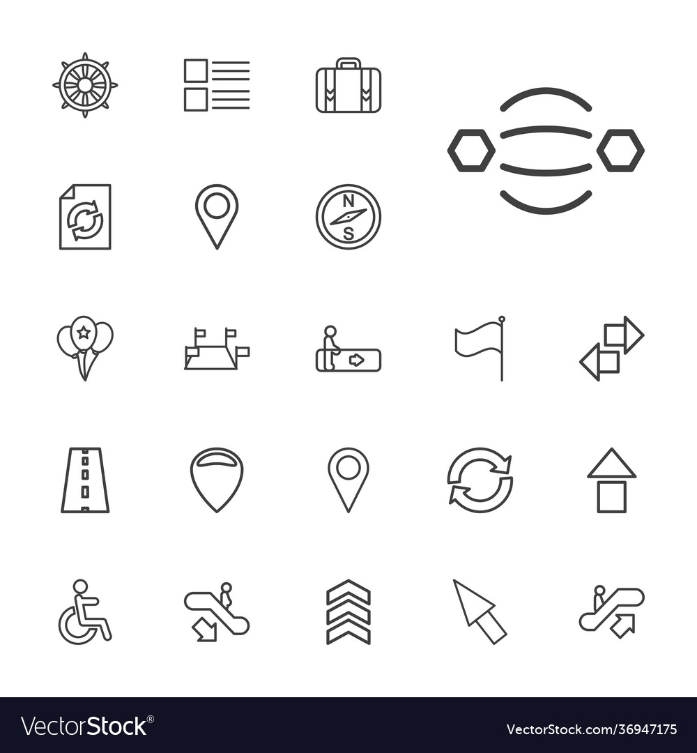 22 navigation icons