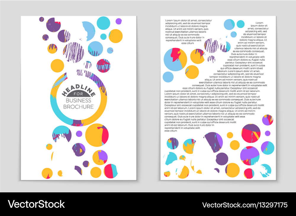 Abstract layout background set for art Royalty Free Vector