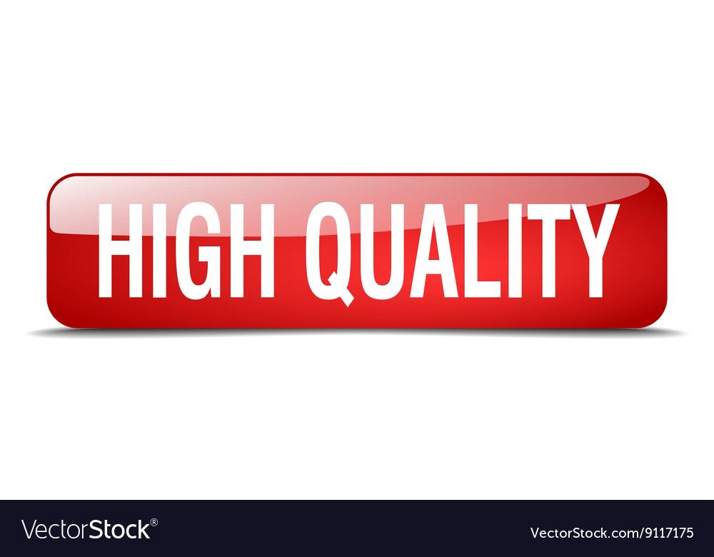 High quality red square 3d realistic isolated web