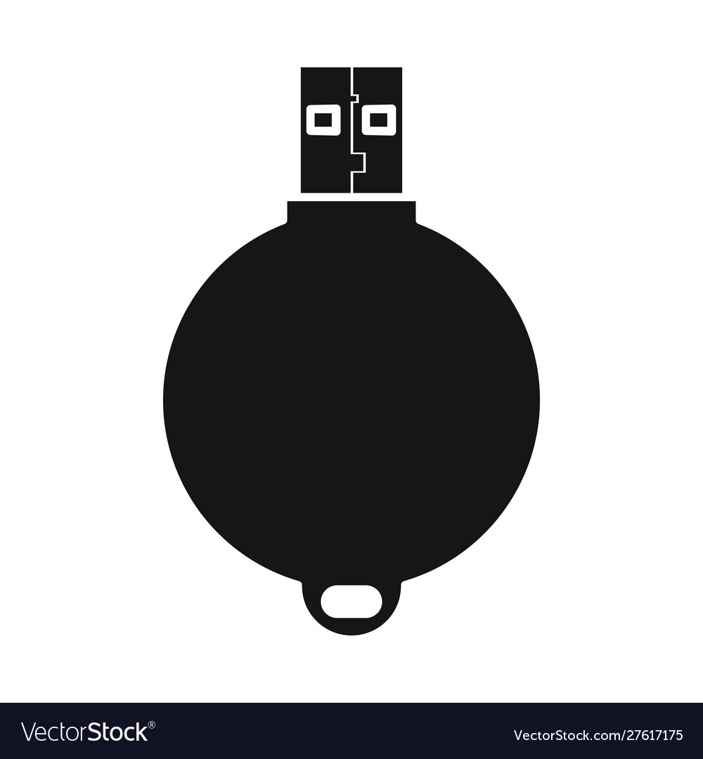 Isolierte Objekt USB und Speichersymbol Web