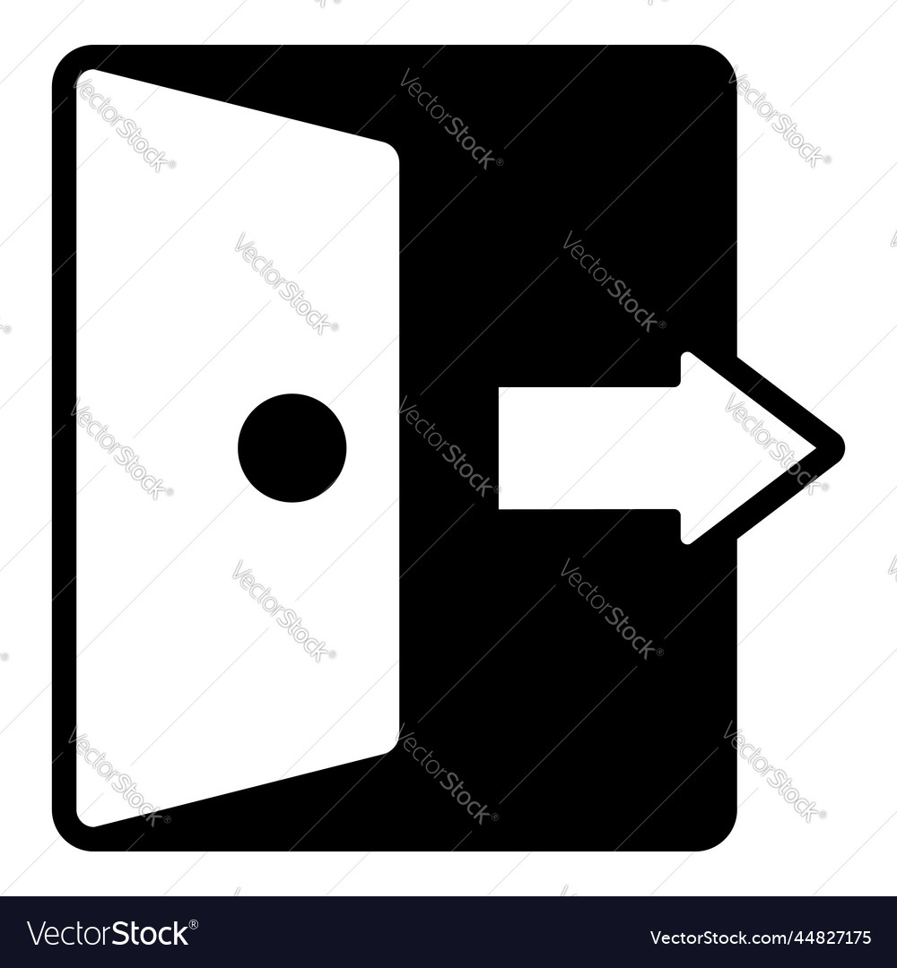 Logout icon user interface as a simple sign