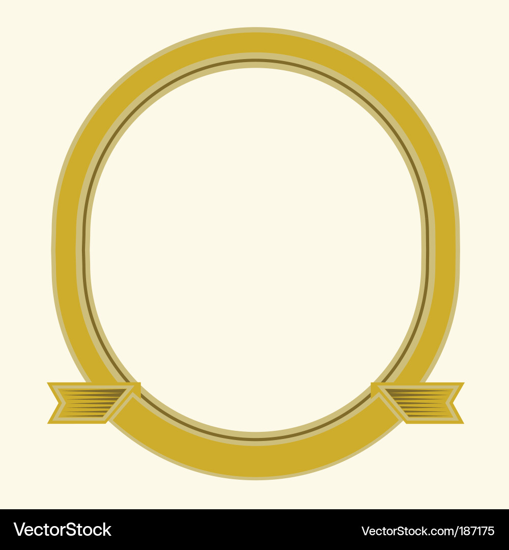 Oval frame Royalty Free Vector Image - VectorStock