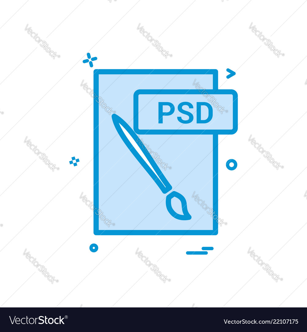 Psd file format icon design