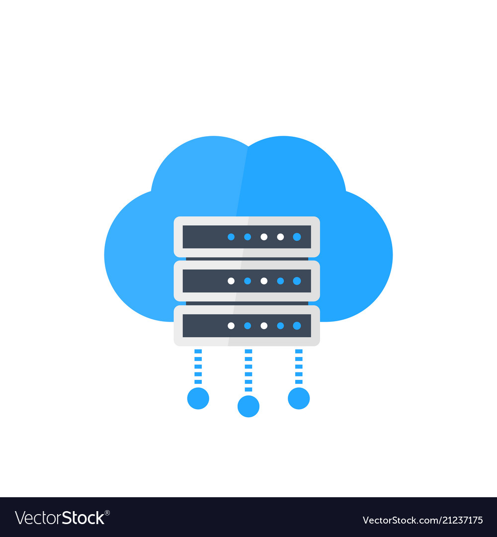 Download Server hosting services Royalty Free Vector Image