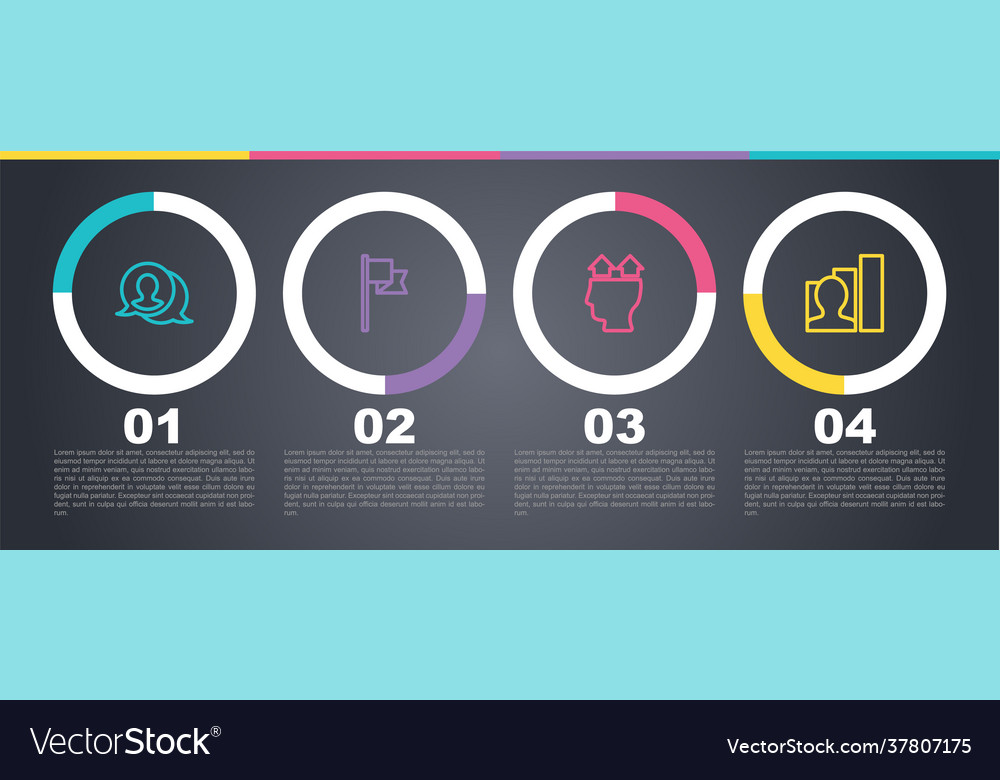 Set line speech bubble chat location marker user vector image Set line speech bubble chat location marker user