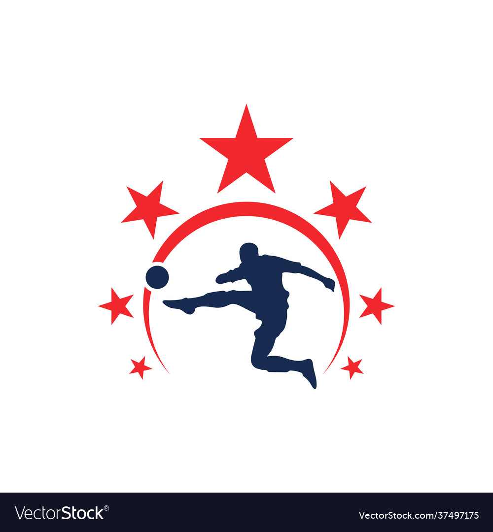 Soccer logo design creative football