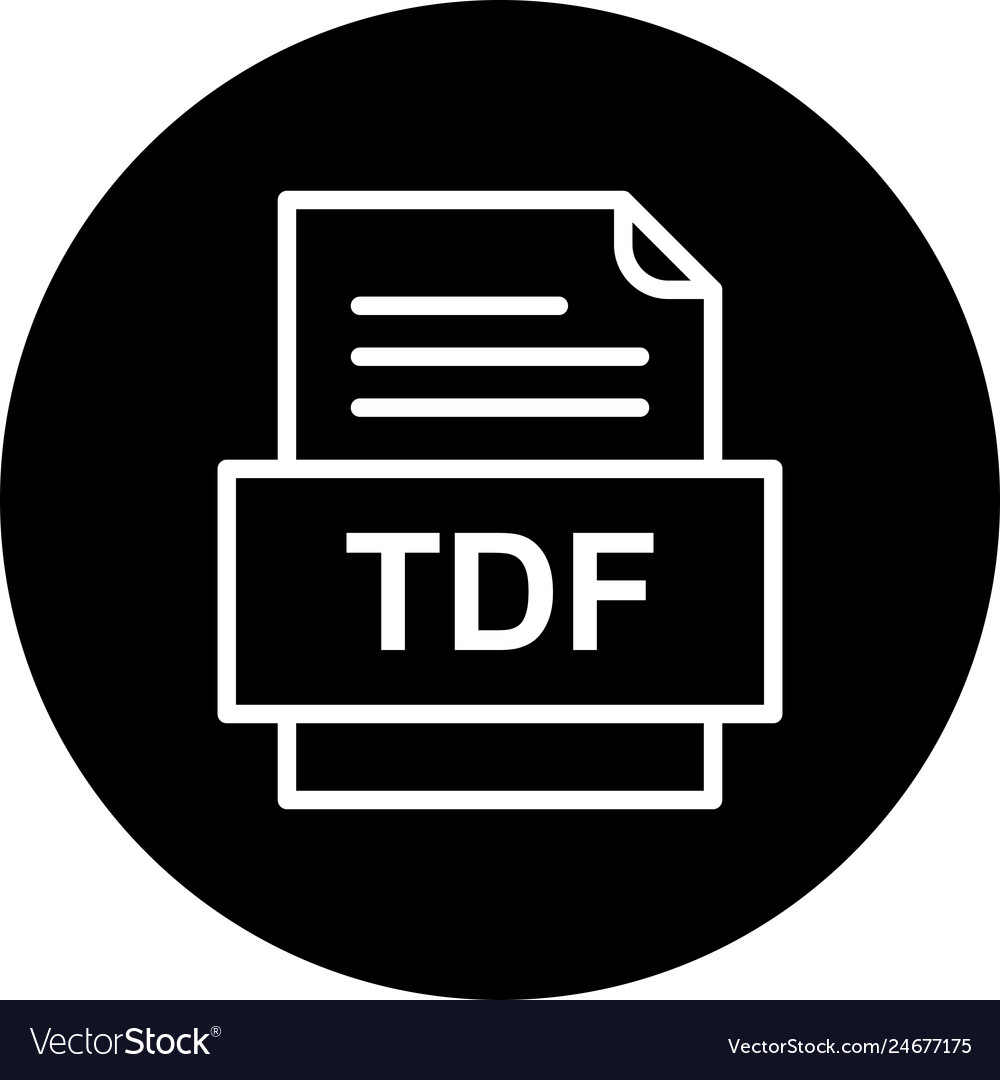 Tdf file document icon