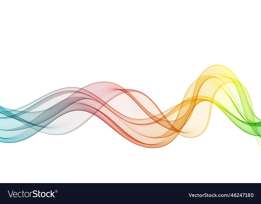 Abstract colorful wave line spectrum flowing vector image Abstract colorful wave line spectrum flowing