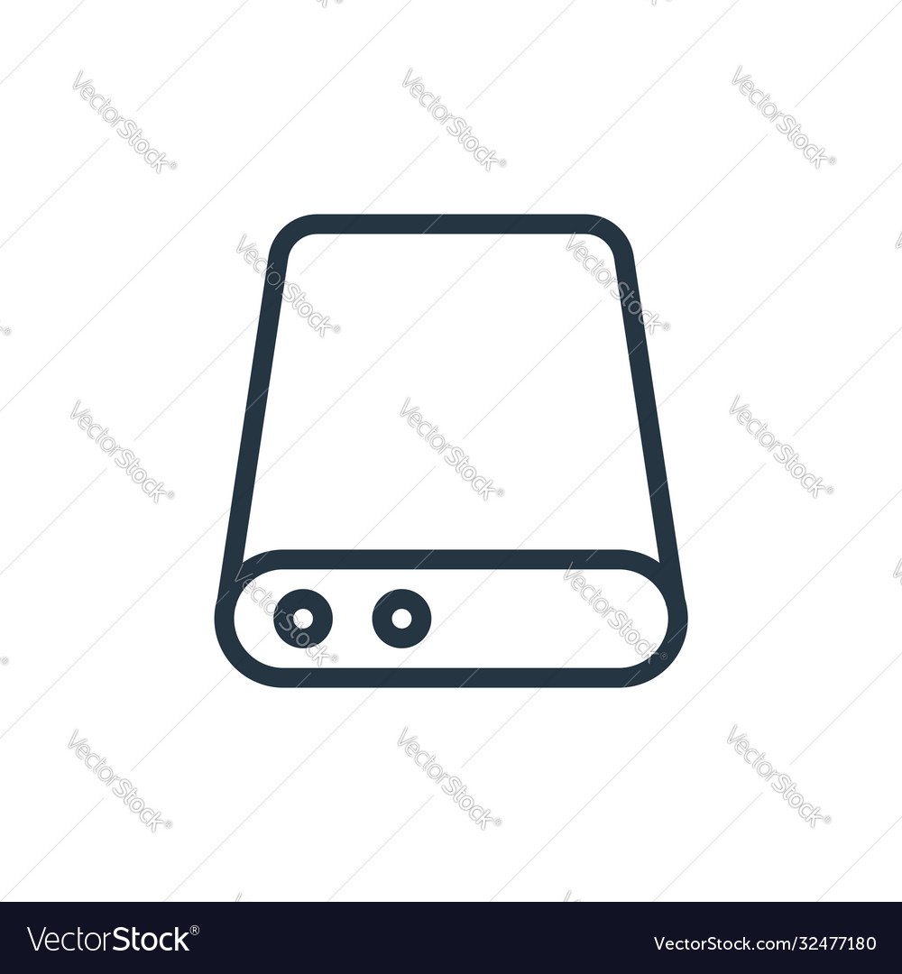 Database storage icon isolated on white vector image Database storage icon isolated on white