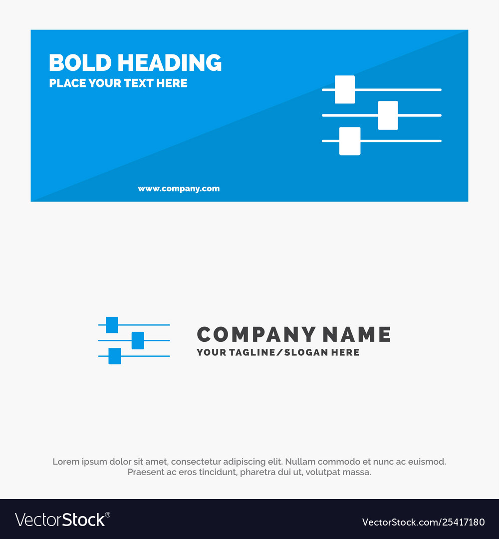Design edit tool solid icon website banner vector image Design edit tool solid icon website banner