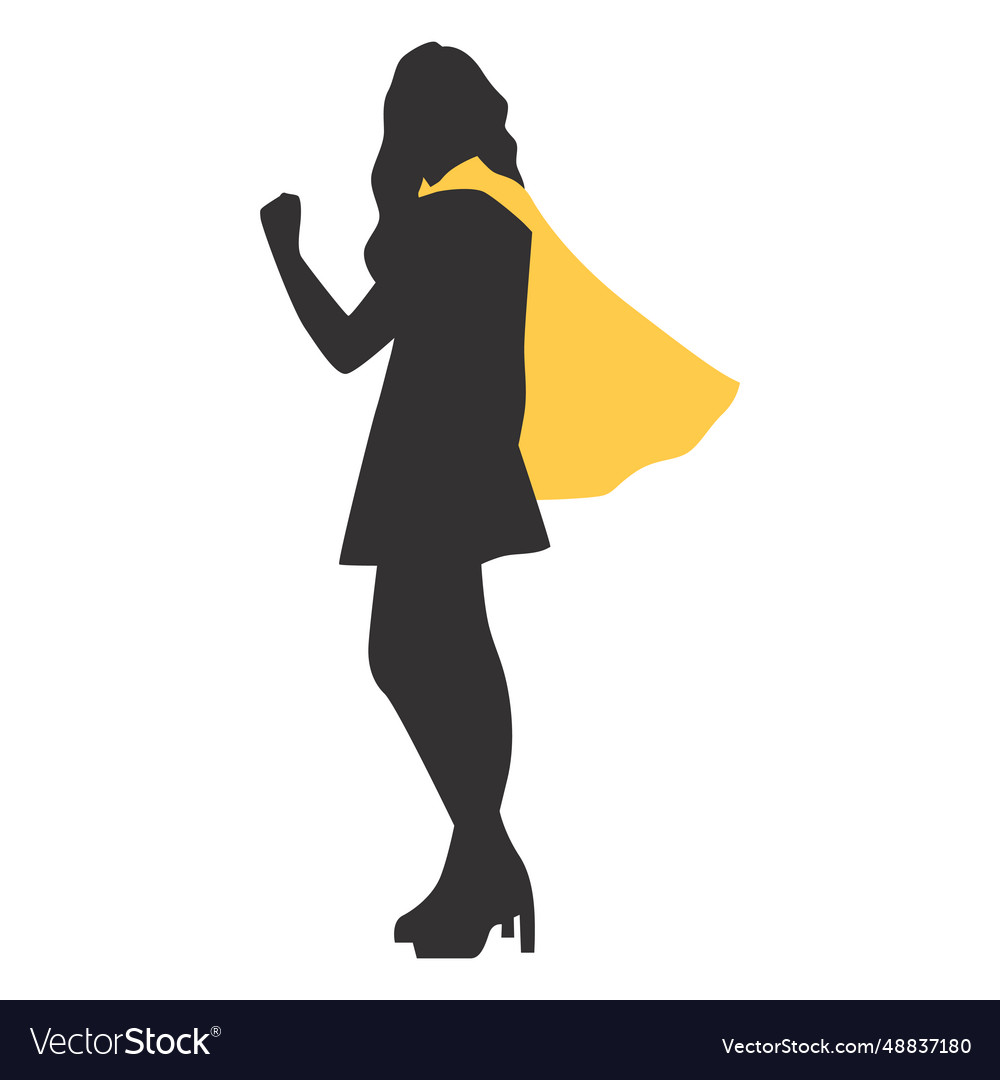 Premium Vector Woman superhero silhouette female power concept, superhero