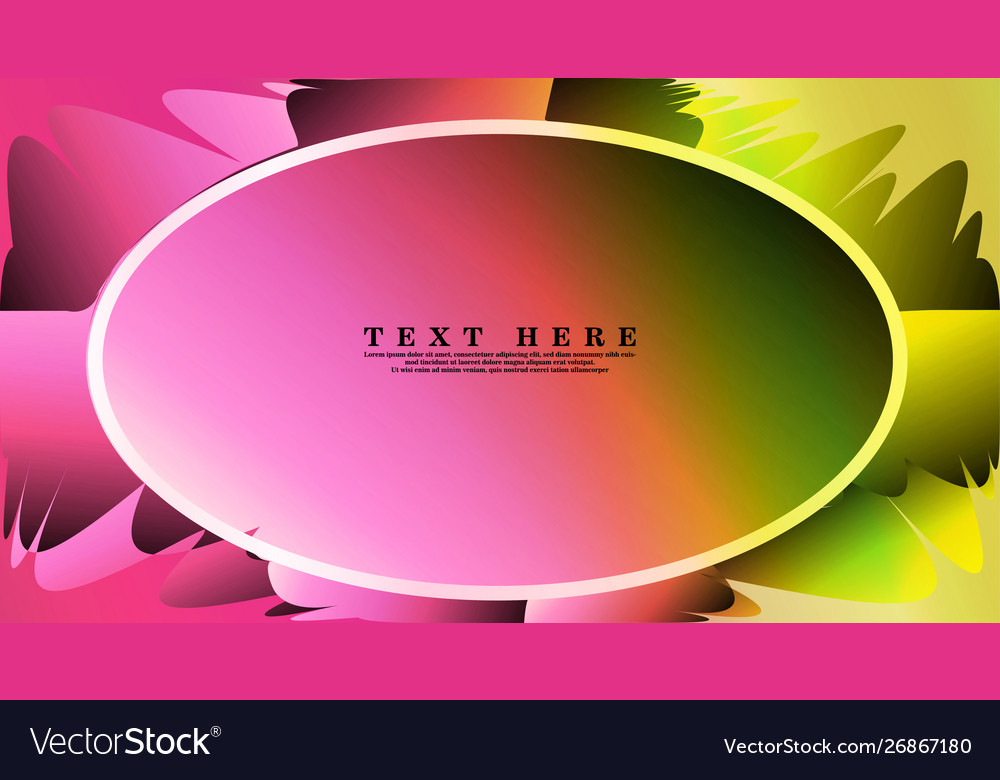 Oval frames are ready for your design background vector image Oval frames are ready for your design background
